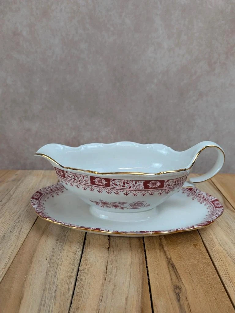 Saucière Seltmann Weiden Bavaria Theresia rouge